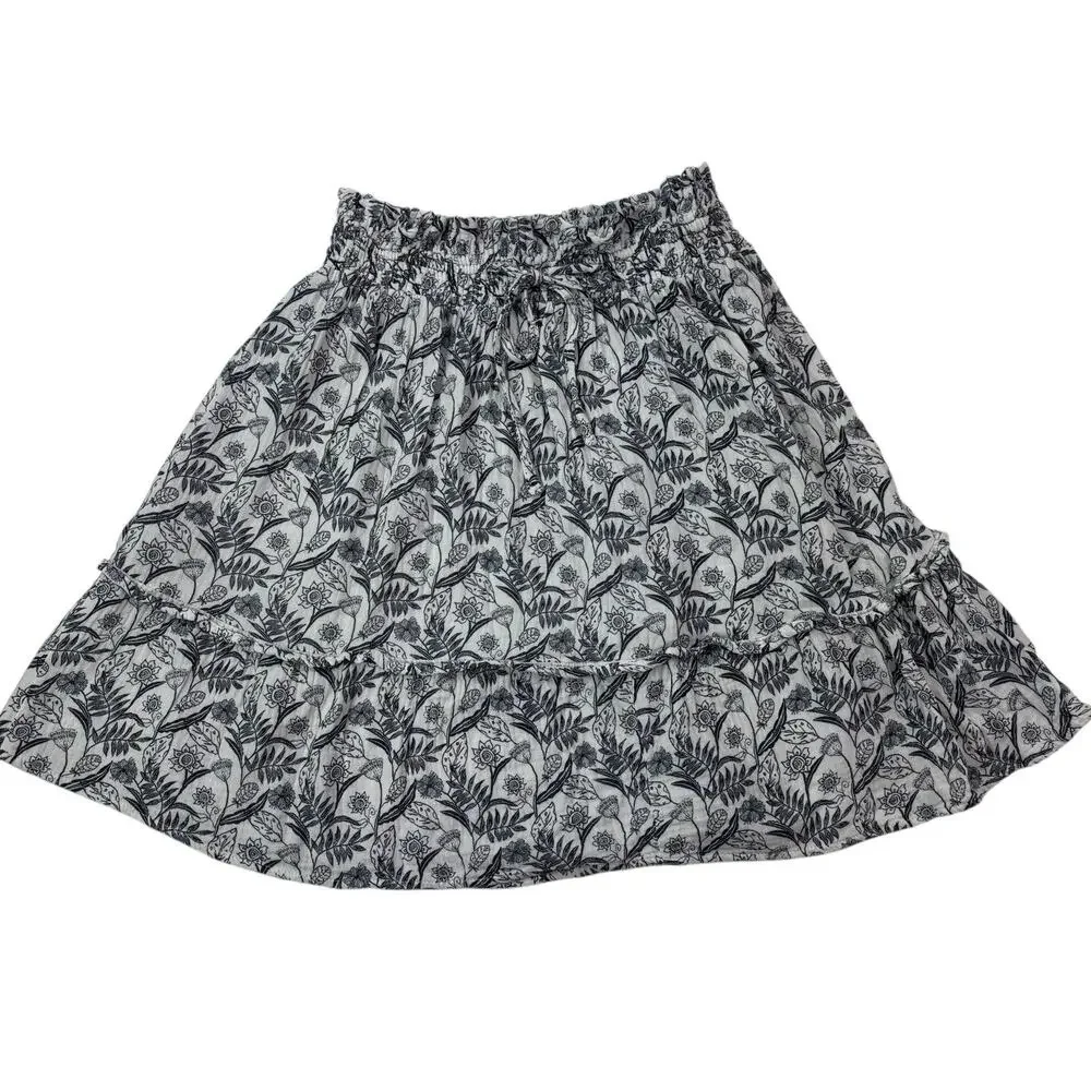 Cupcakes &‎ Cashmere Women's XL Floral Cottagecore Pull On Elastic Waist Skirt - Picture 16 of 16